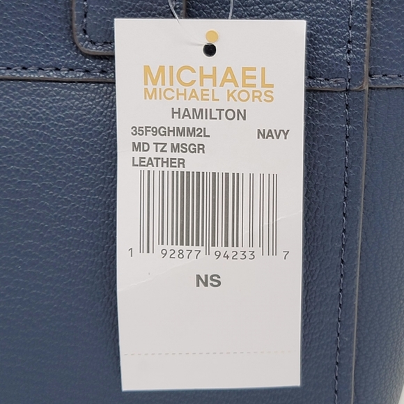 ⚠️LAST 1⚠️ Michael Kors Hamilton MD Crossbody Satchel Blue - Picture 7 of 9